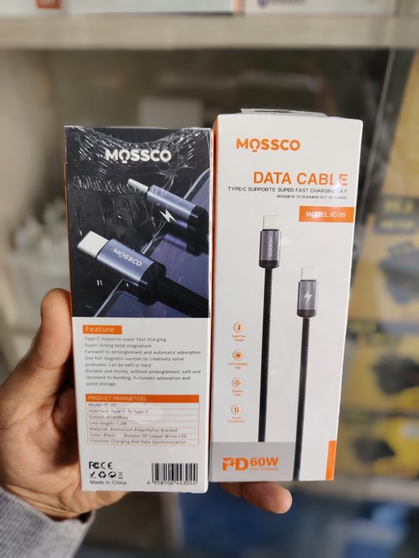 کابل شارژ مدلIC-25 CC مسکو Type-C به Type-C