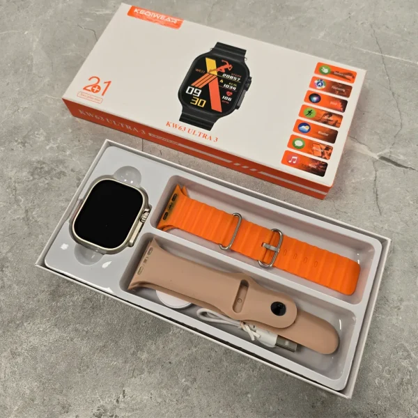 ساعت هوشمند kw63 ultra3