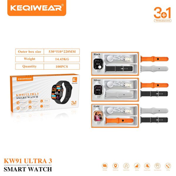 ساعت هوشمند kw91 ultra3