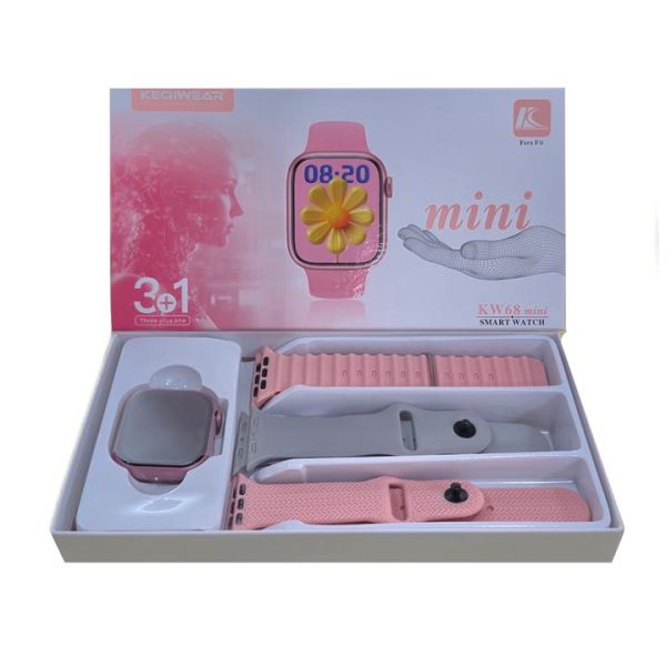 ساعت هوشمند kw68 mini با سه بند