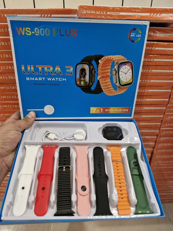 ساعت هوشمند ws900 ultra3 به همراه 7 بند
